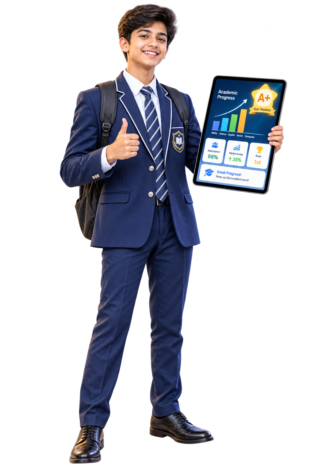 Star High School Student with SchoolAxis Progress Report
